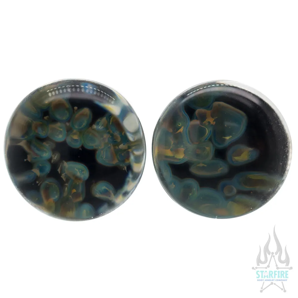 Pebble Glass Plugs - Aurora