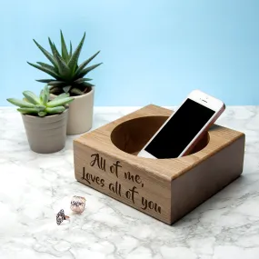 Personalised Solid Oak Stash Tray