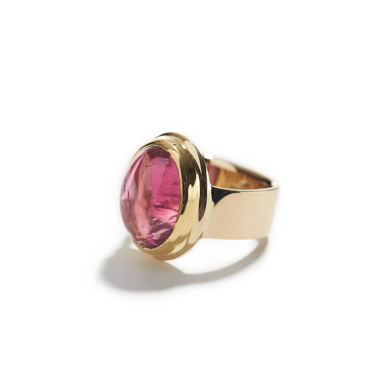 Pink Oval Tourmaline Ring