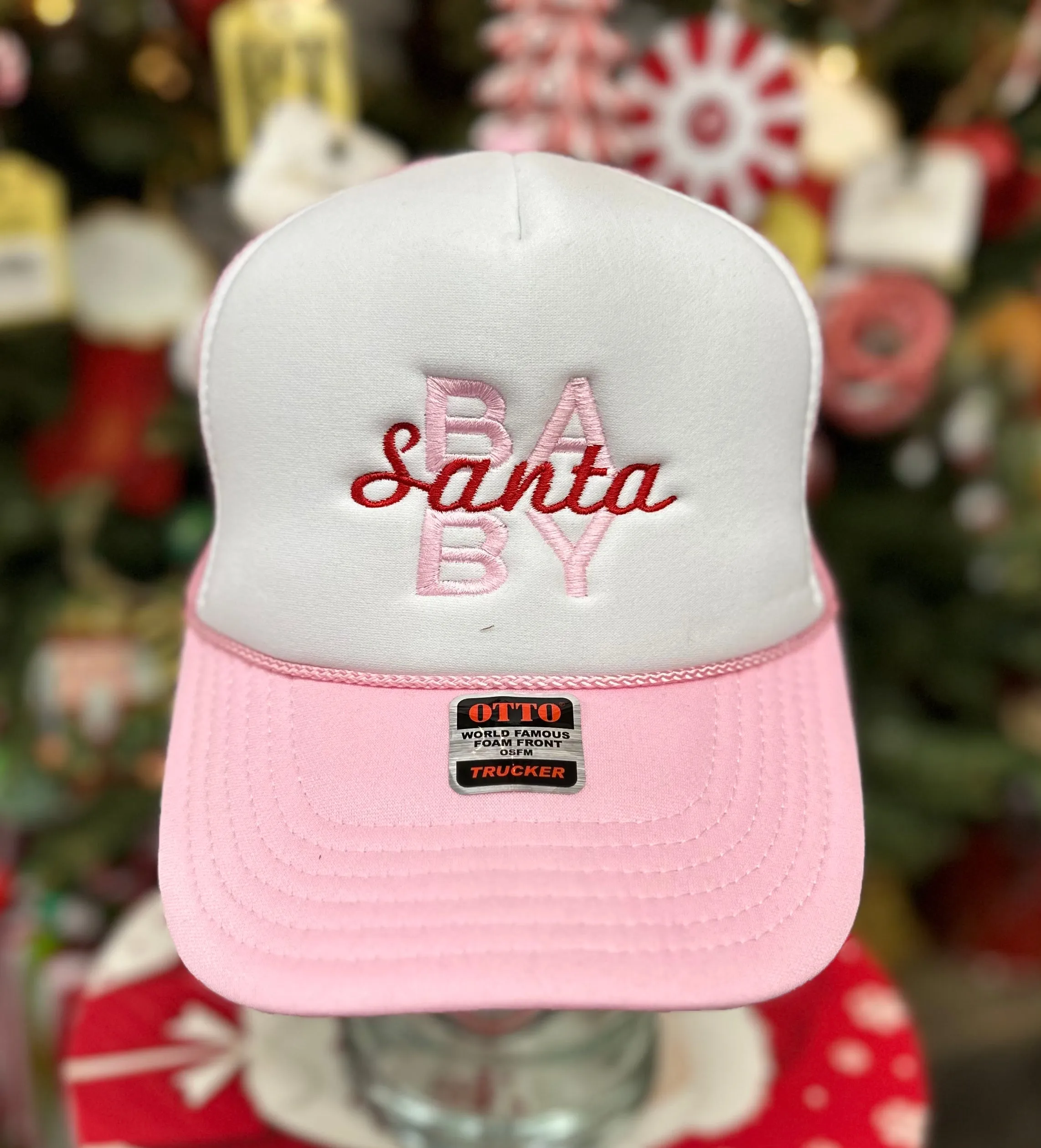 Pink Santa Baby Trucker Hat