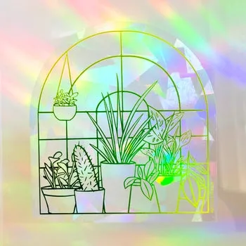 Plant Window Rainbow Sun Catcher