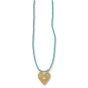 PORTIA NECKLACE IN GOLD ON TURQUOISE BEADS