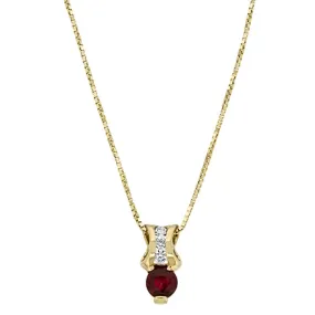 Posh Ruby and Diamond Pendant