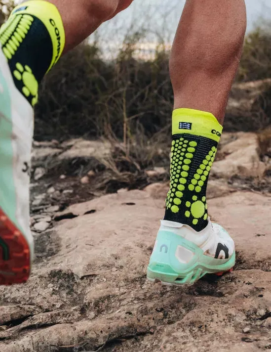 Pro Racing Socks v4.0 TRAIL Black/SafetyYellow/Neon Pink