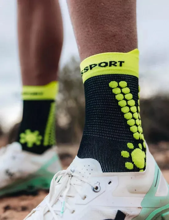 Pro Racing Socks v4.0 TRAIL Black/SafetyYellow/Neon Pink