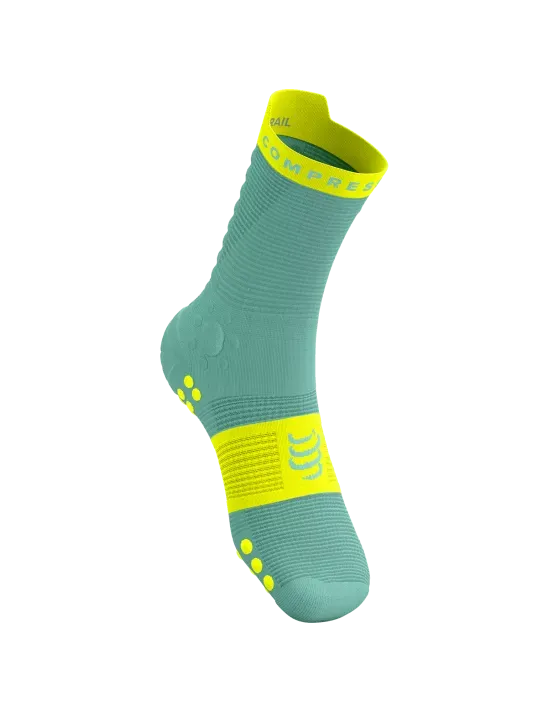 Pro Racing Socks v4.0 TRAIL Egshell Blue/ Safety Yellow