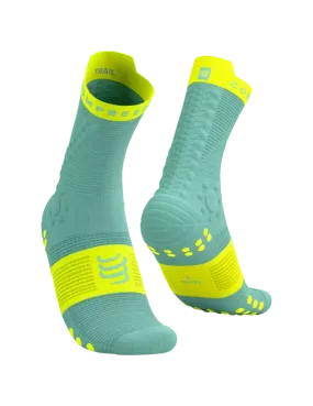 Pro Racing Socks v4.0 TRAIL Egshell Blue/ Safety Yellow