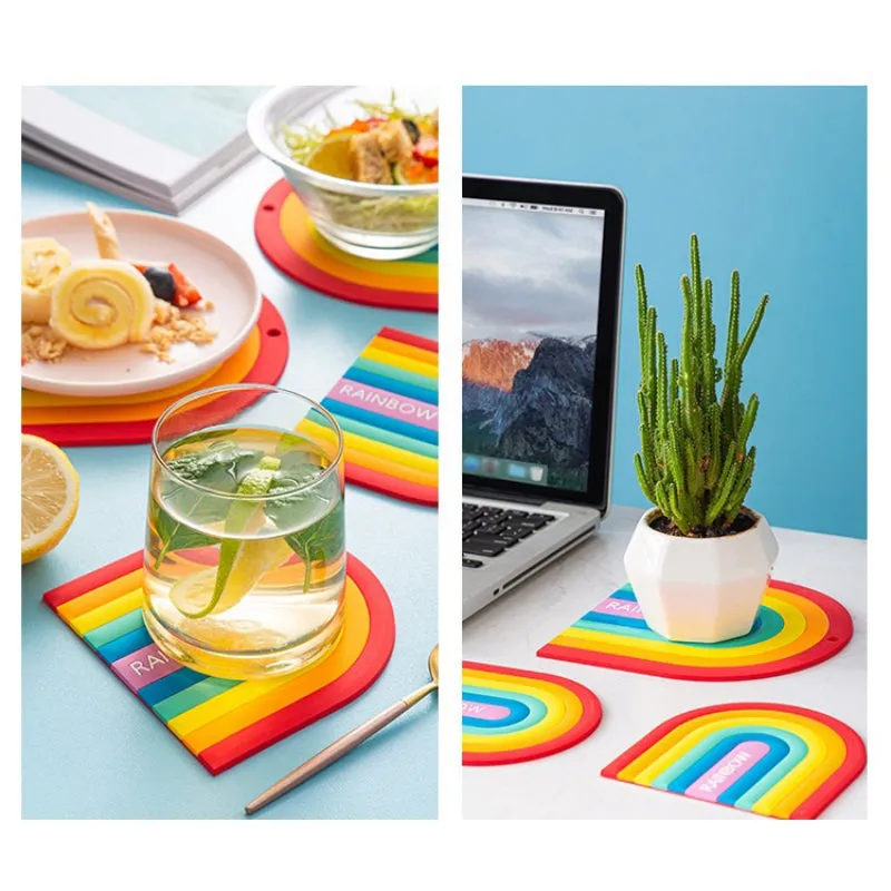 Rainbow Silicone Table Mat