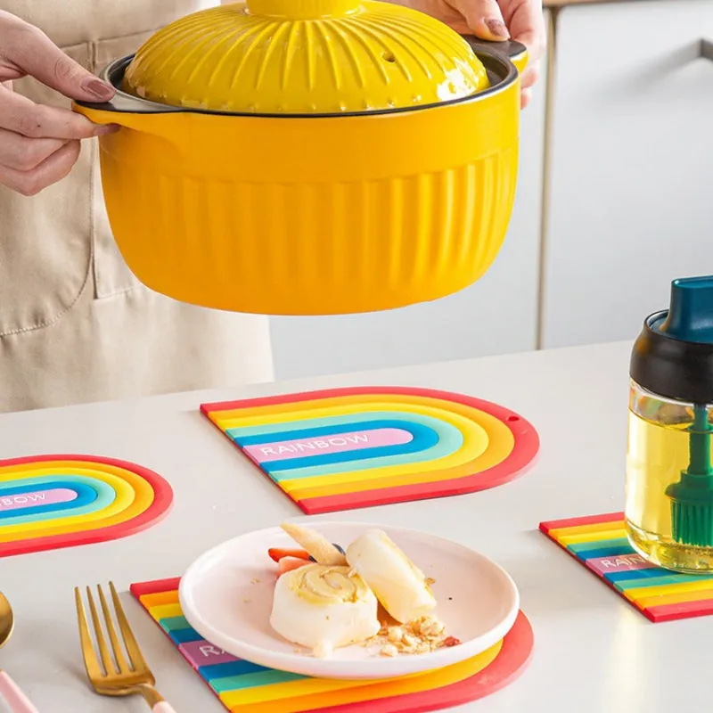 Rainbow Silicone Table Mat