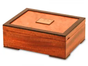 Raised Veneer Rectangle Jewelry Box