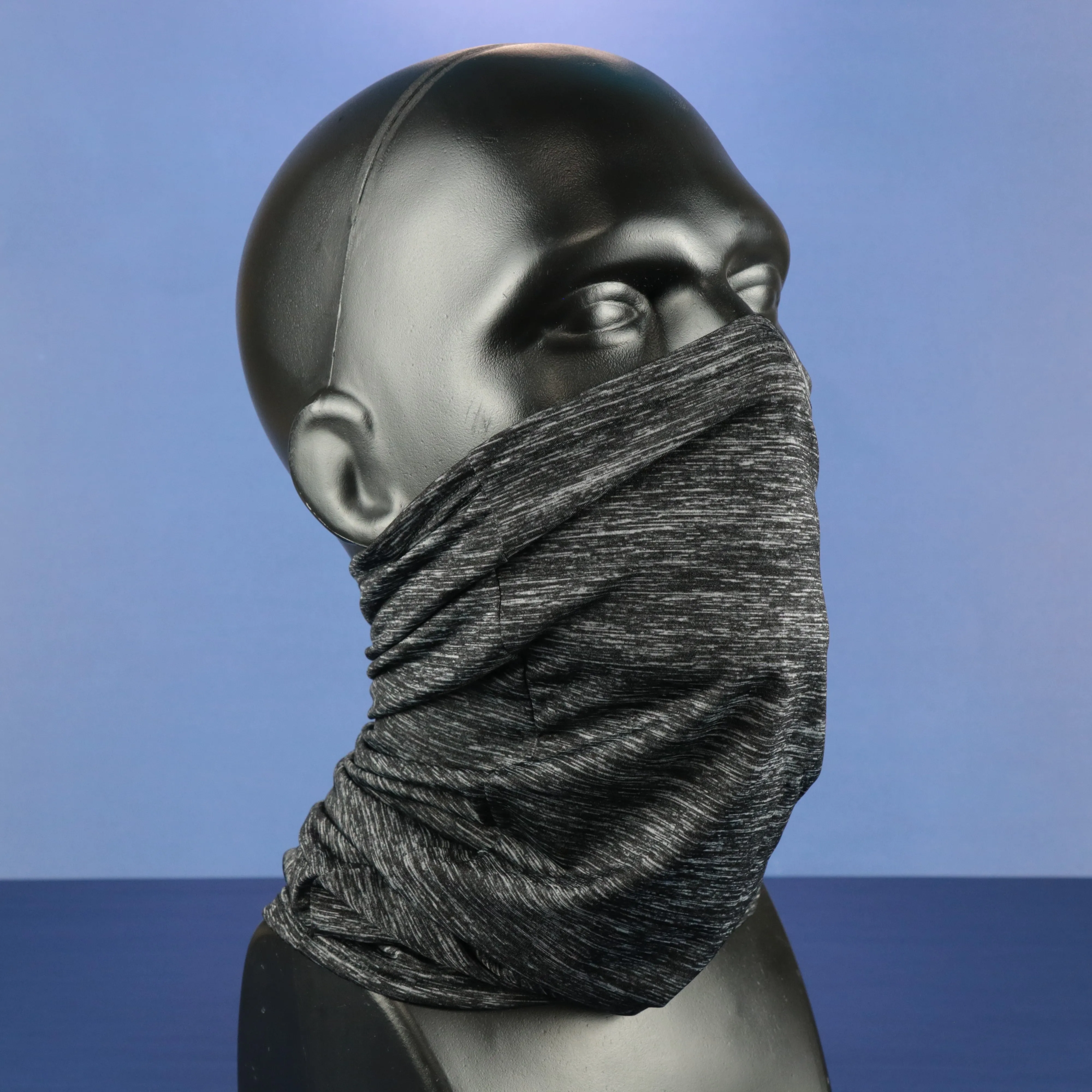 Reflective Neck Gaiter Face Cover | Heather Gray Face Cover