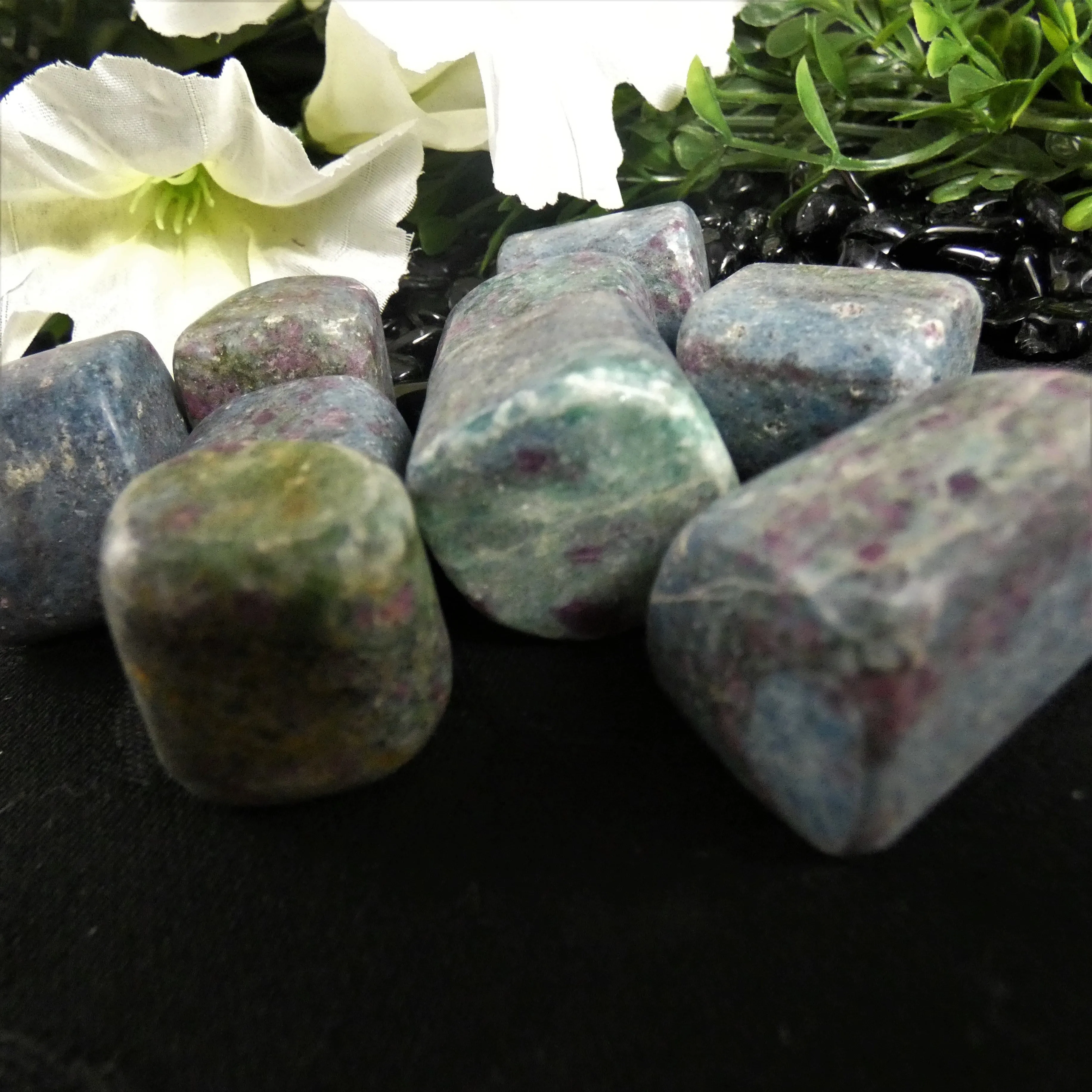 Ruby Fuchsite Polished Stones(various)