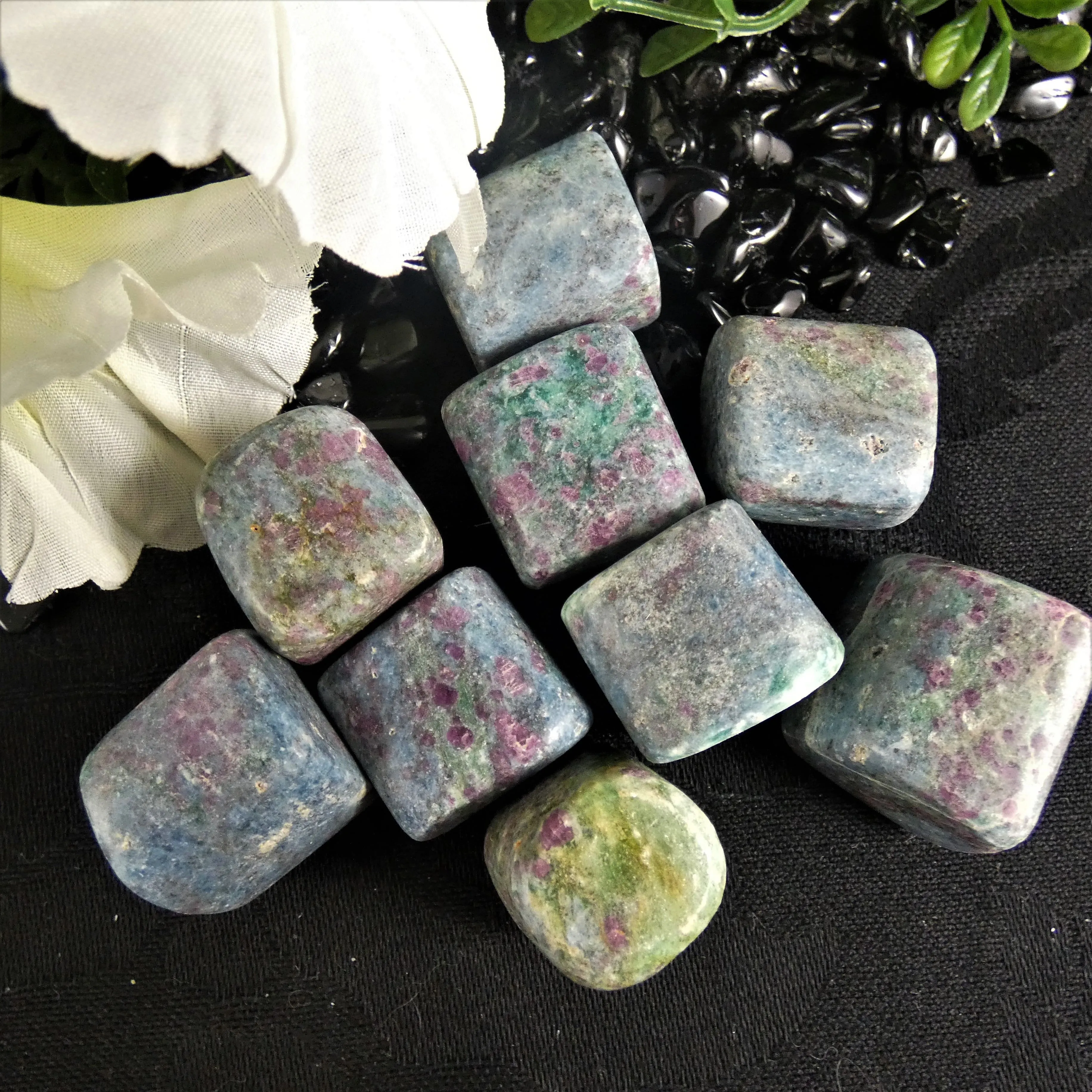 Ruby Fuchsite Polished Stones(various)