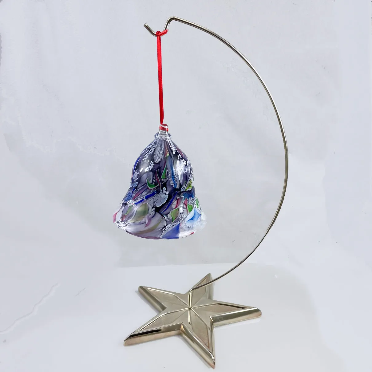 Sandwich Glass Museum Bell Ornament Art Glass