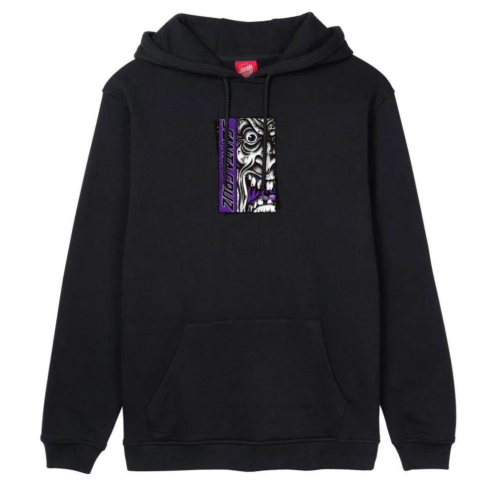 Santa Cruz Roskopp Rigid Face Front Hooded Sweatshirt Black