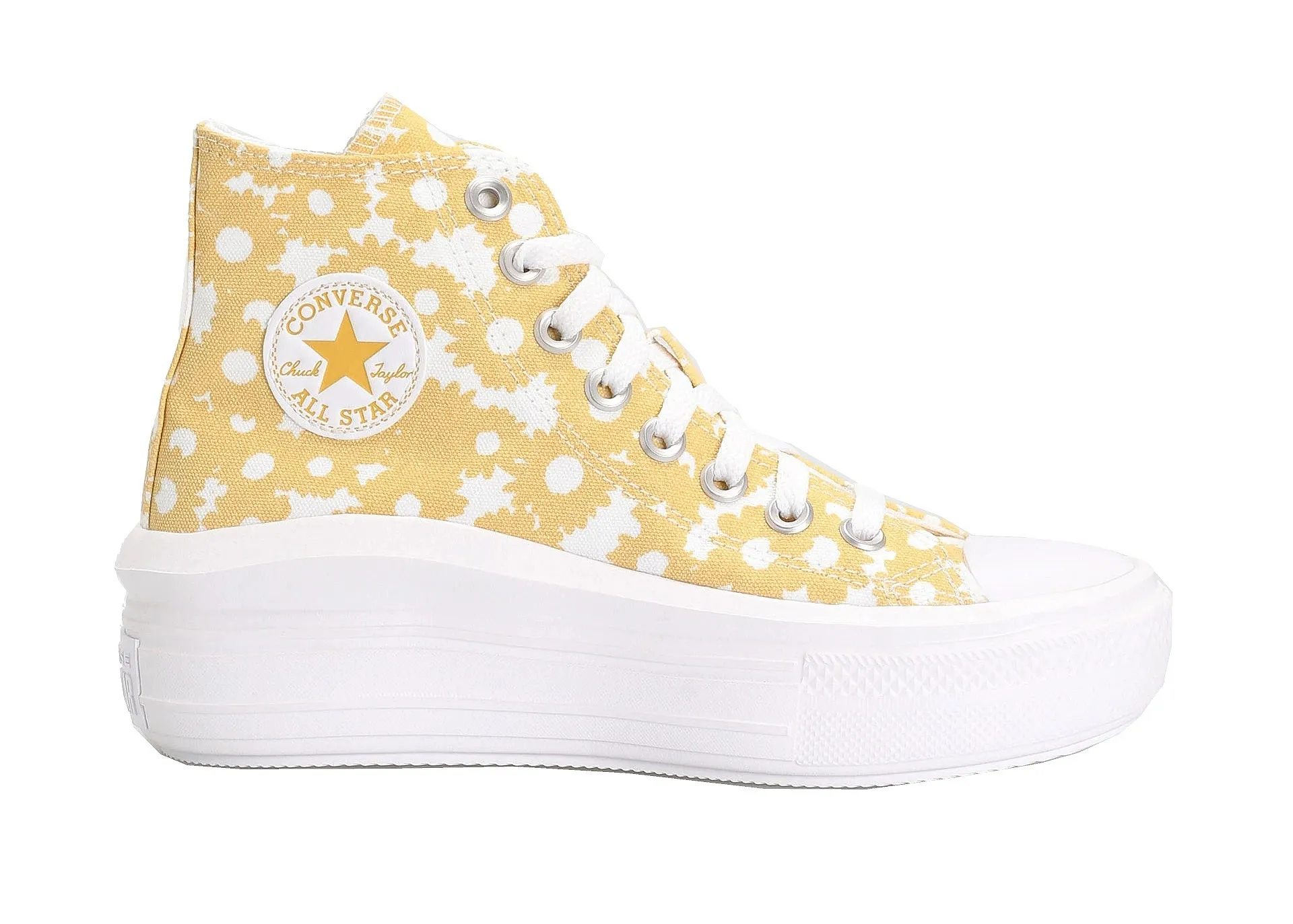 shoes Converse Chuck Taylor All Star Move Floral Platform Hi - A01194/Cyber Mango/White/White - women´s