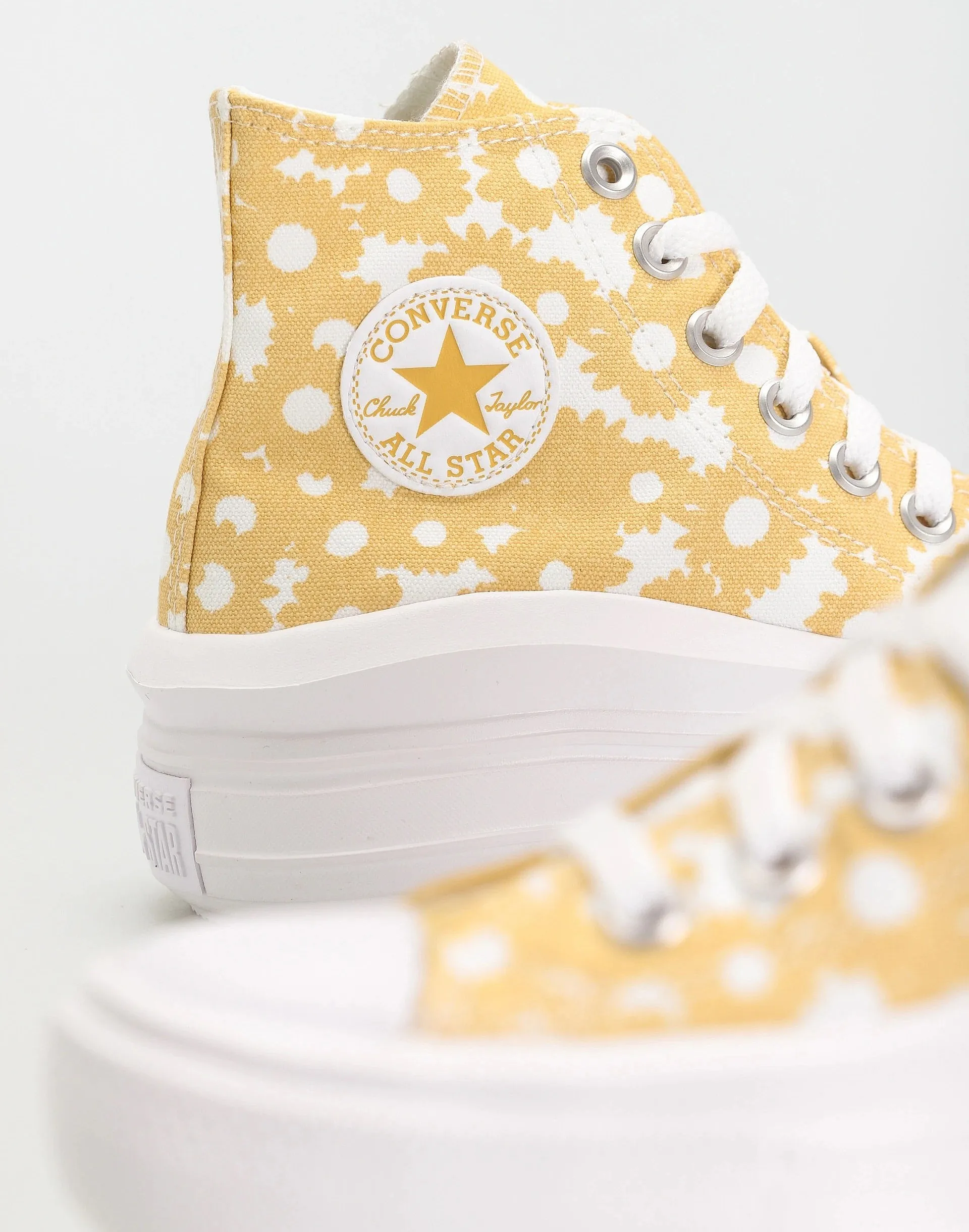 shoes Converse Chuck Taylor All Star Move Floral Platform Hi - A01194/Cyber Mango/White/White - women´s