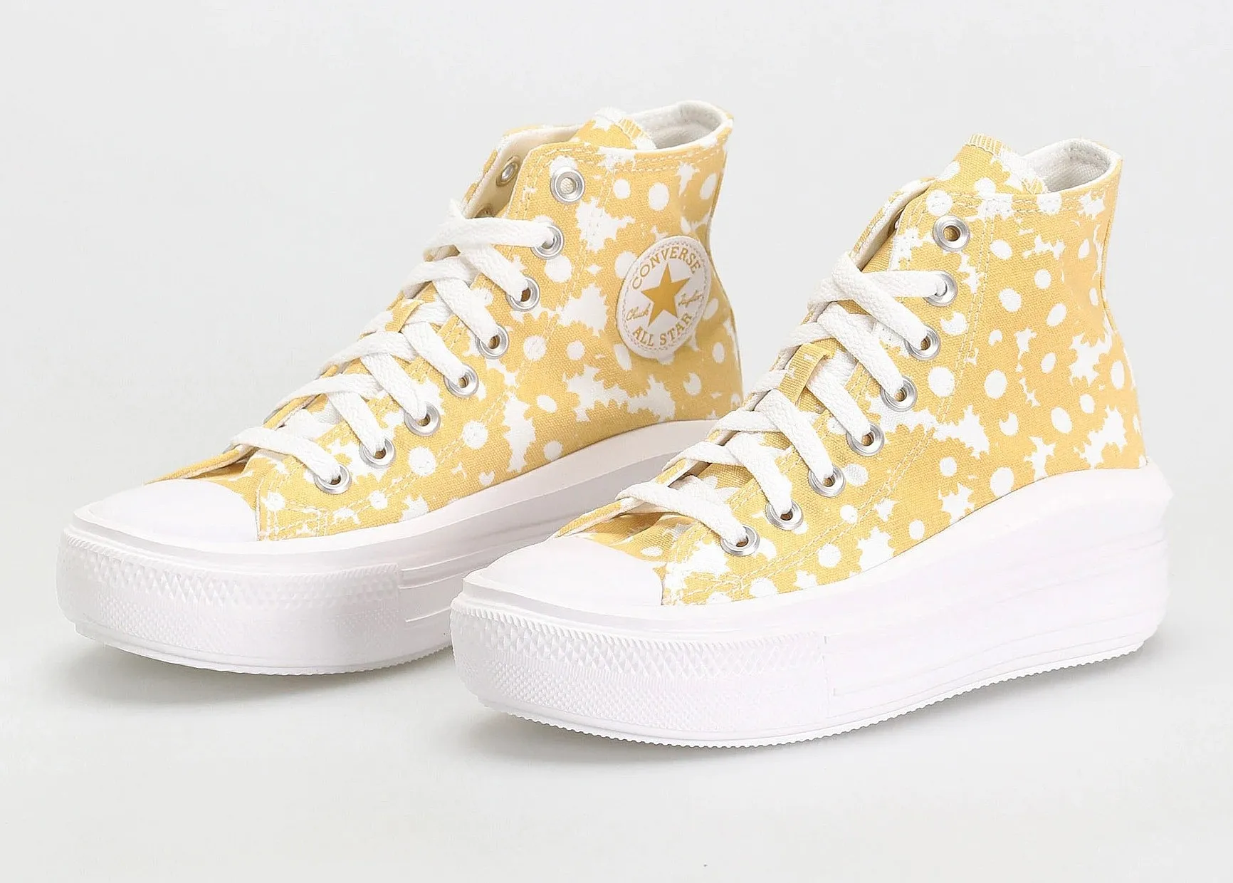 shoes Converse Chuck Taylor All Star Move Floral Platform Hi - A01194/Cyber Mango/White/White - women´s