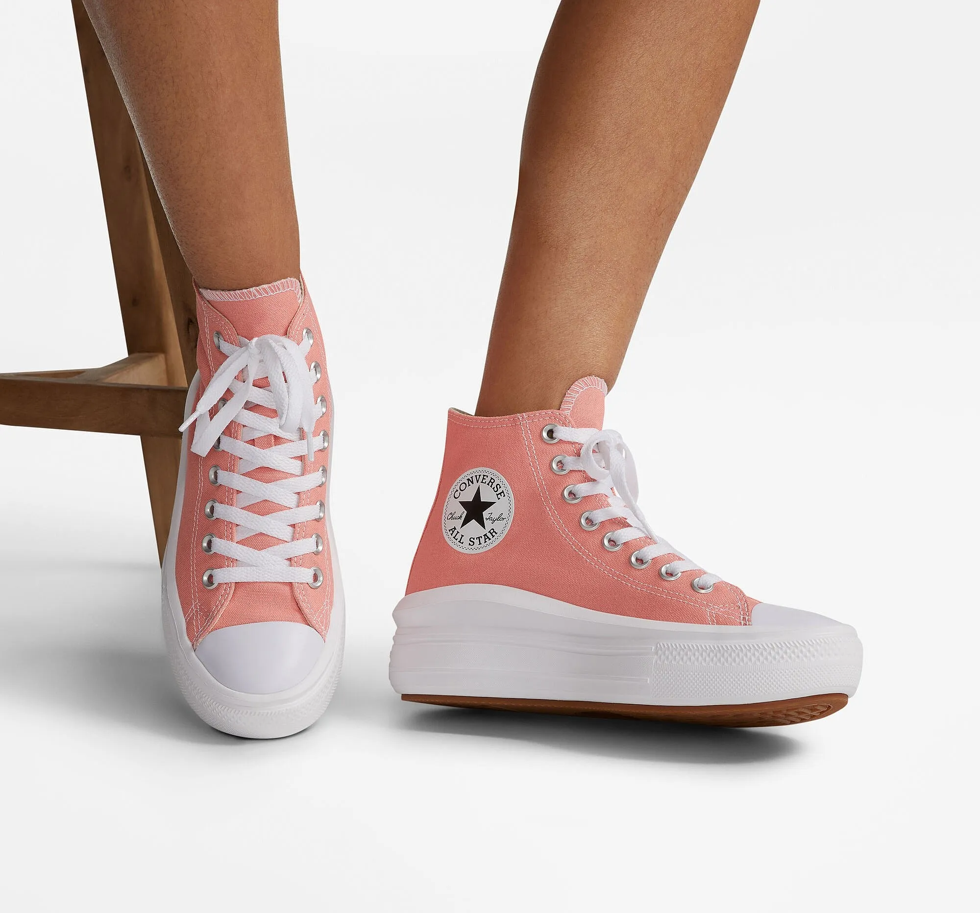 shoes Converse Chuck Taylor All Star Move Platform Seasonal Hi - A03544/Lawn Flamingo/White/White - women´s