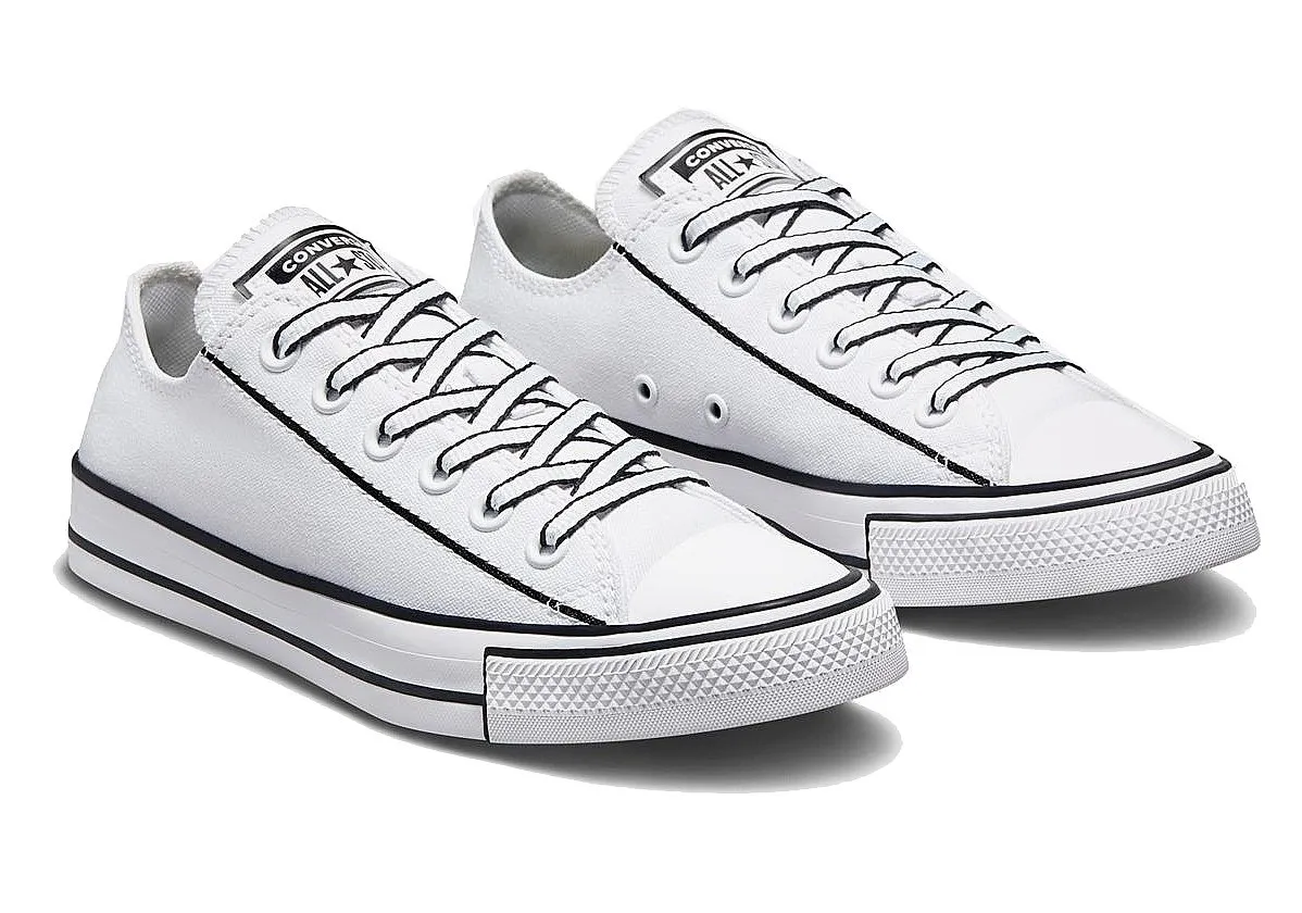 shoes Converse Chuck Taylor All Star Outline Sketch OX - A03528/White/Black/White - women´s