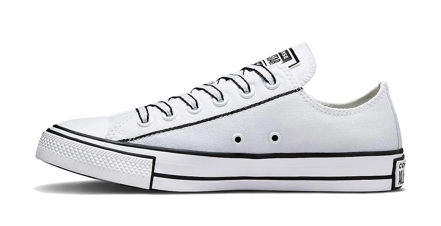 shoes Converse Chuck Taylor All Star Outline Sketch OX - A03528/White/Black/White - women´s