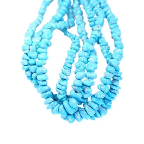 Sleeping Beauty Turquoise Beads Nuggets 5-11mm