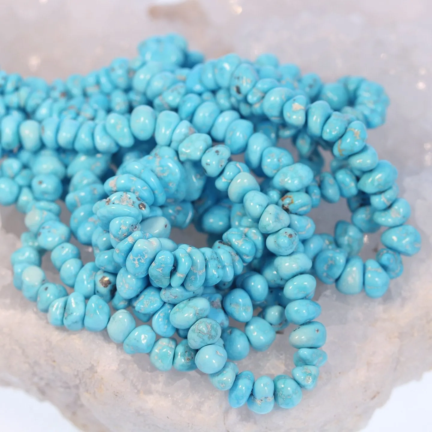 Sleeping Beauty Turquoise Beads Nuggets 5-11mm