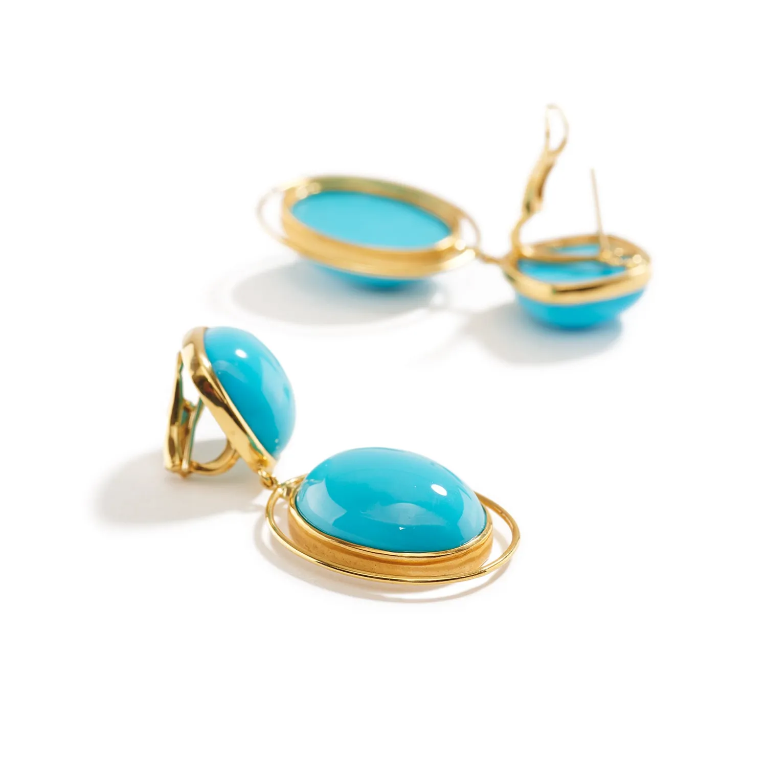 Sleeping Beauty Turquoise Earrings