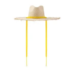 Sunshine Elisabeth Wide Brim Fringe Hat