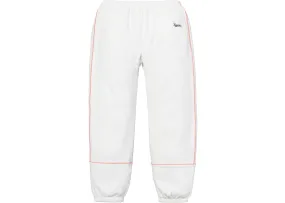 Supreme White Pipe Sweatpant