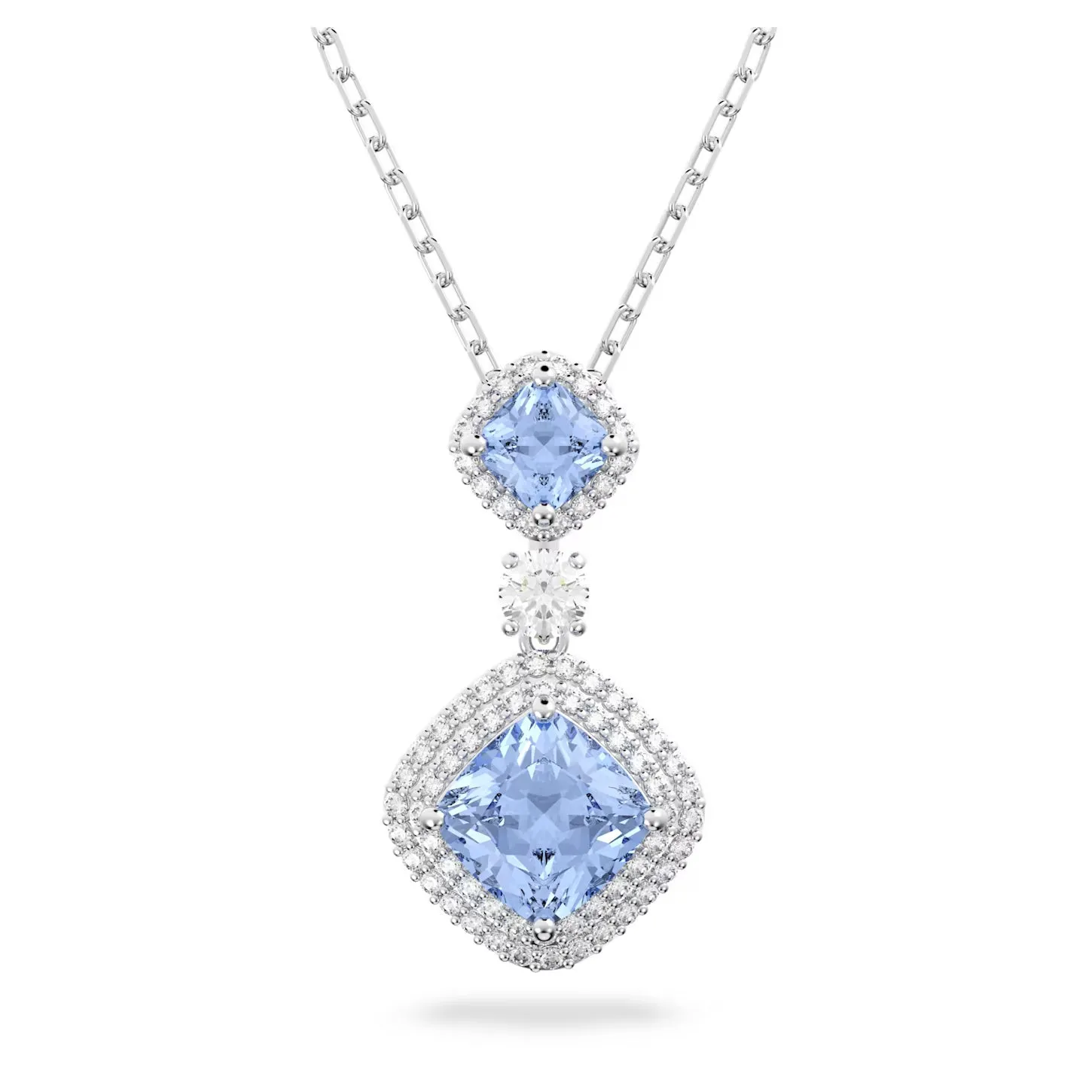 Swarovski Jewelry Angelic Necklace Blue, Rhodium plated - 5559381