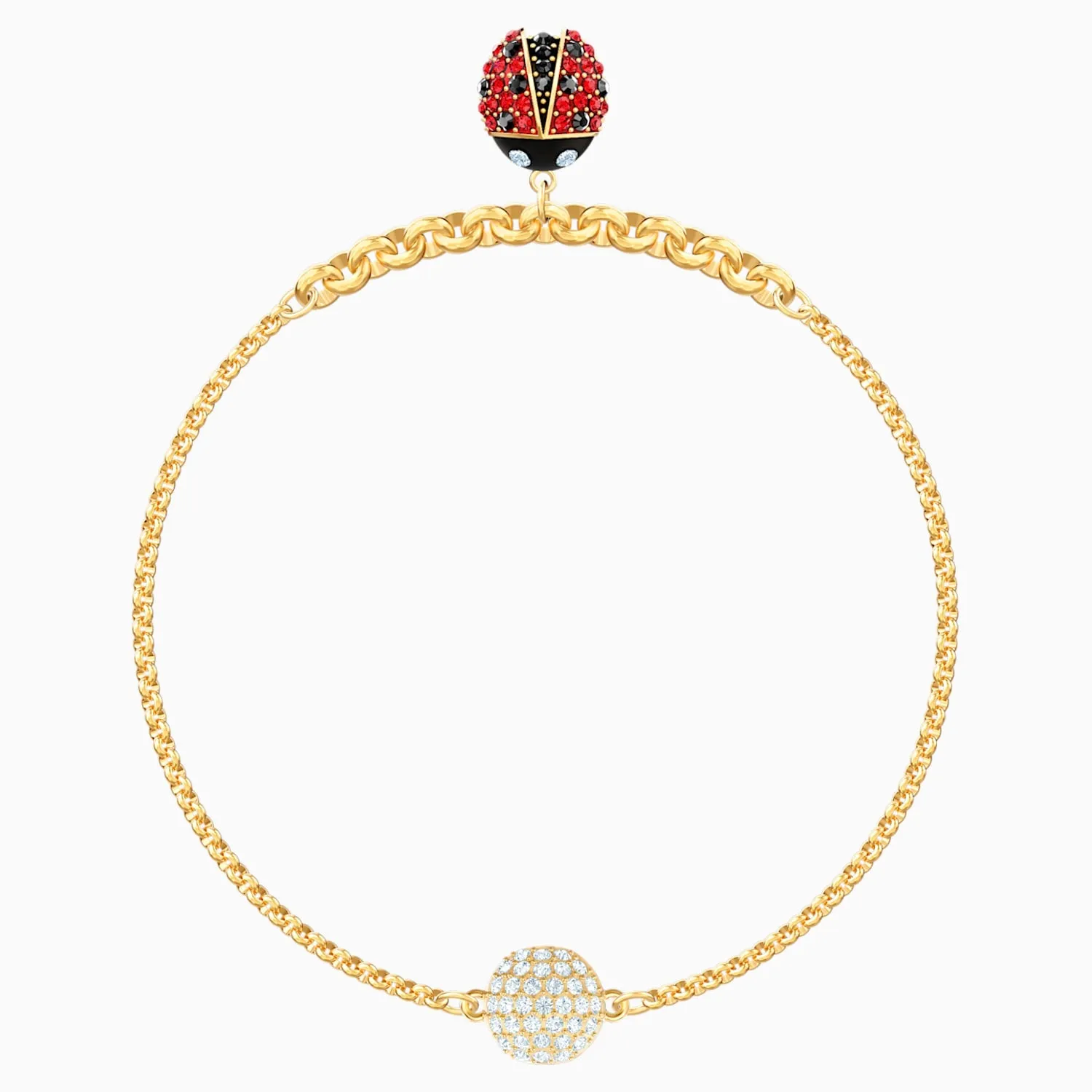 Swarovski Jewelry REMIX COLLECTION LADYBUG STRAND, Gold Tone, S -5479016