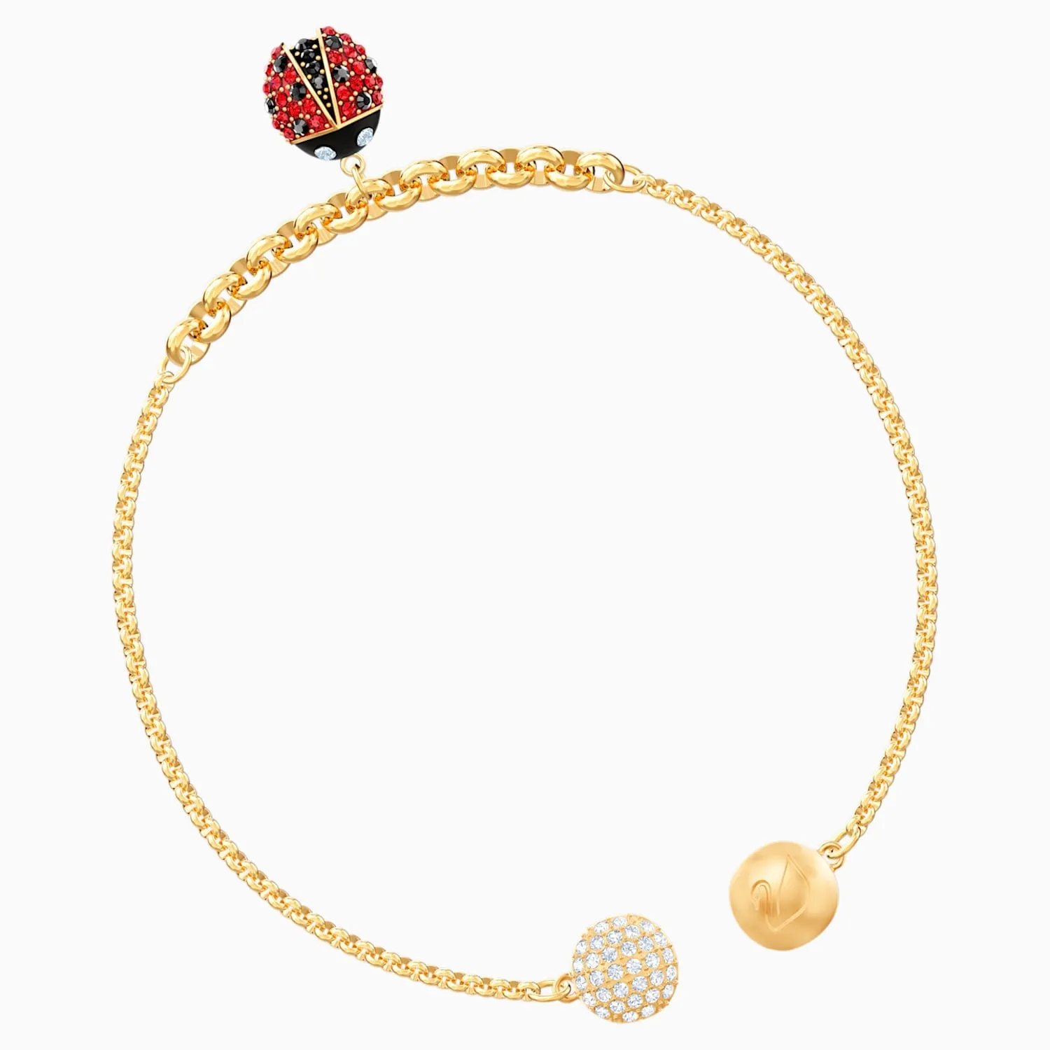 Swarovski Jewelry REMIX COLLECTION LADYBUG STRAND, Gold Tone, S -5479016