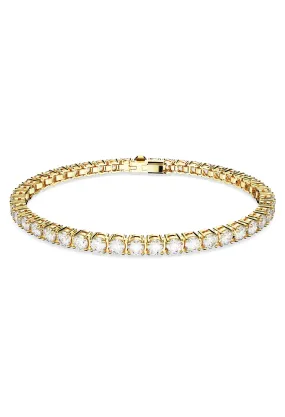 Swarovski Matrix Tennis Gold Plated Bracelet