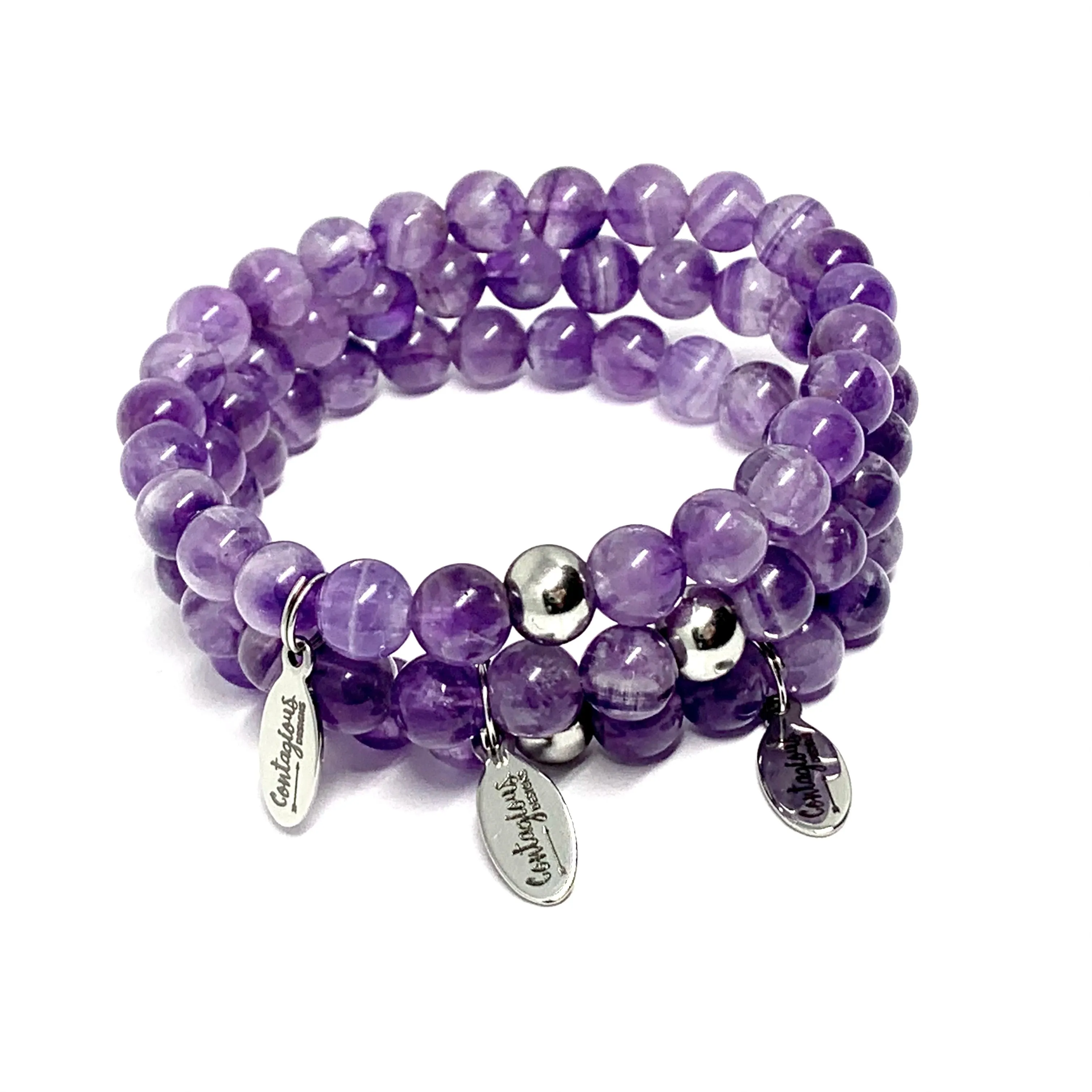 THE CALM AMETHYST MALA BRACELET