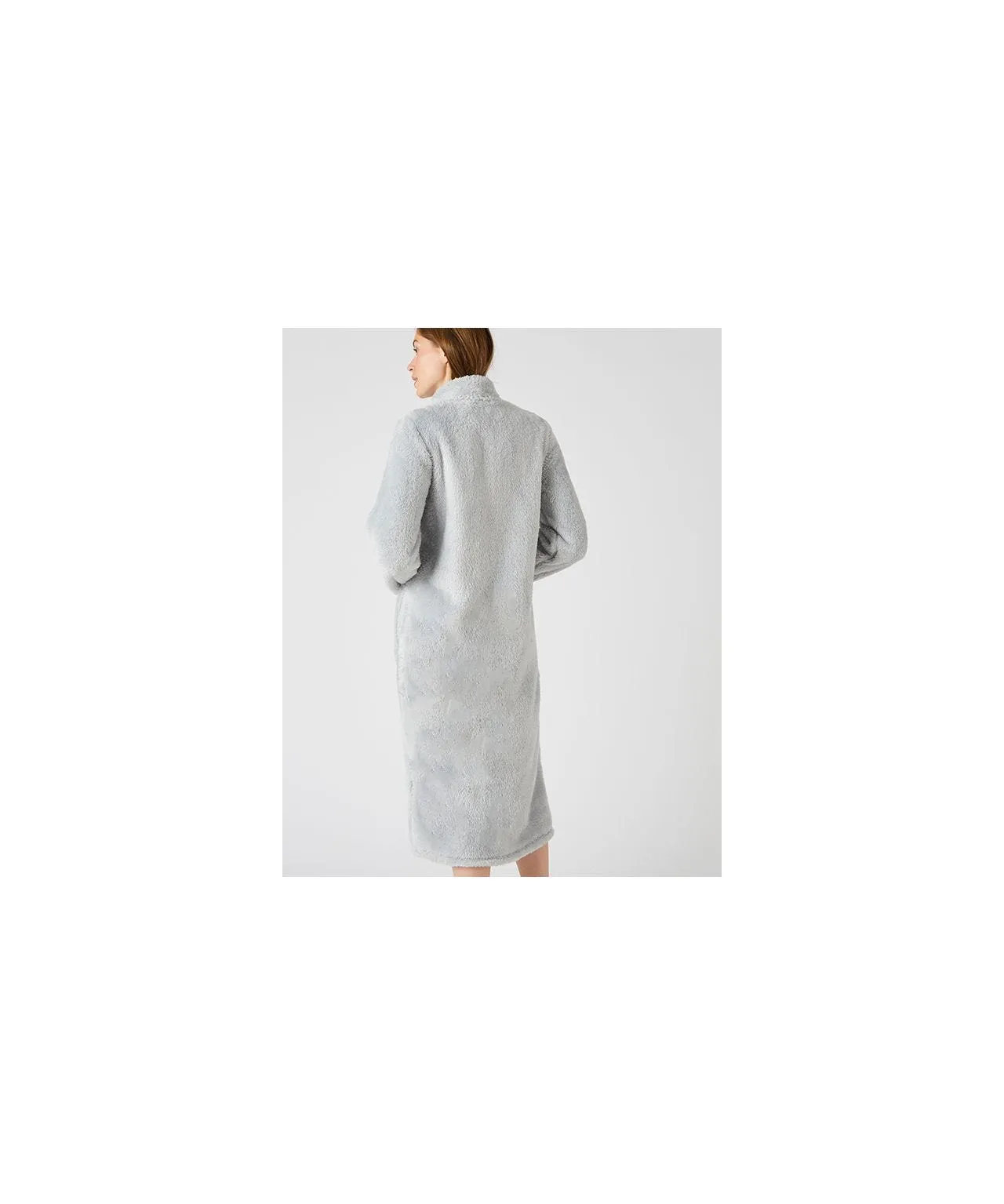 Thermal Teddy Fleece Zipped Dressing Gown