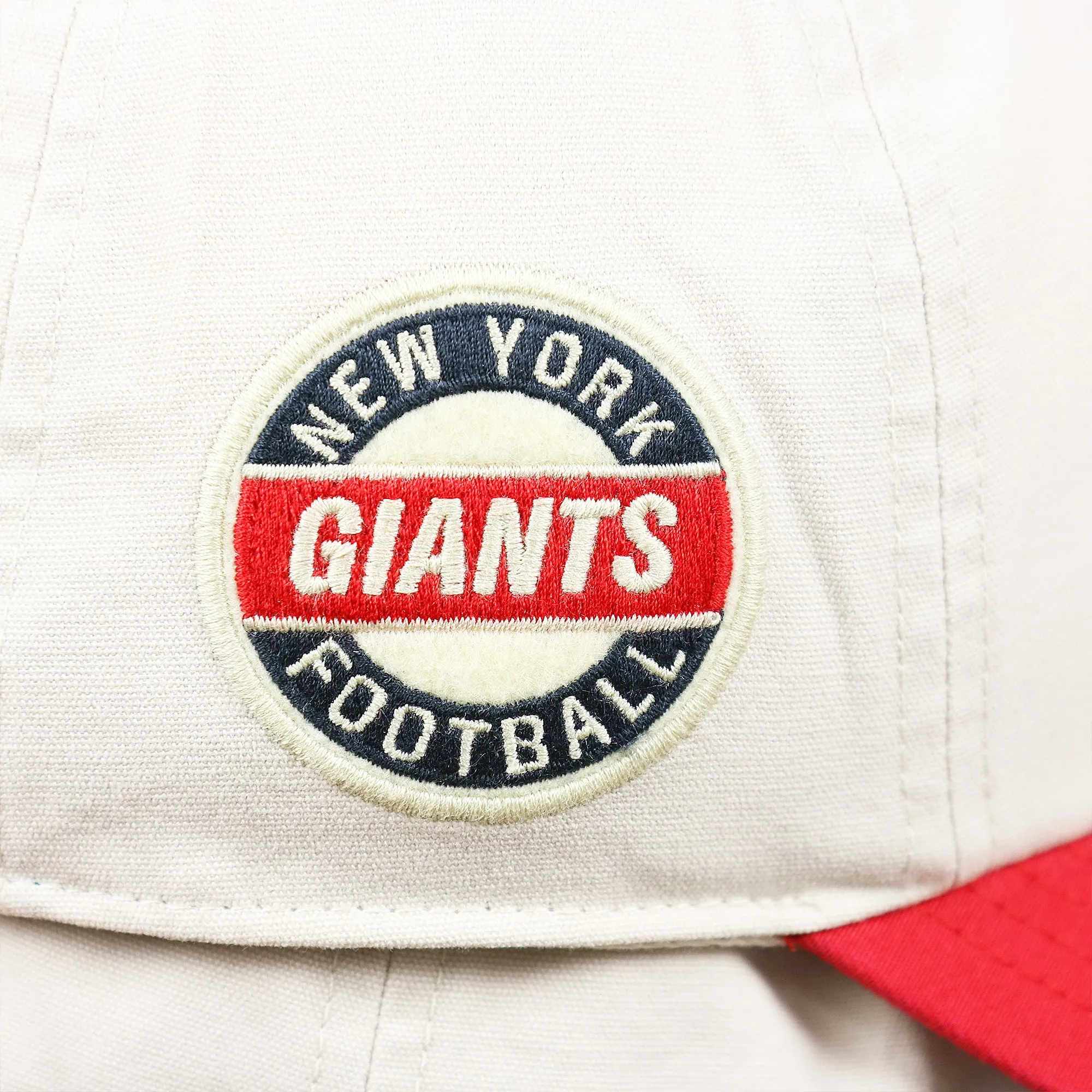 Throwback New York Giants Embroidered 1975 Giants Logo NFL Giants Side Patch Dad Hat | Bone Dad Hat