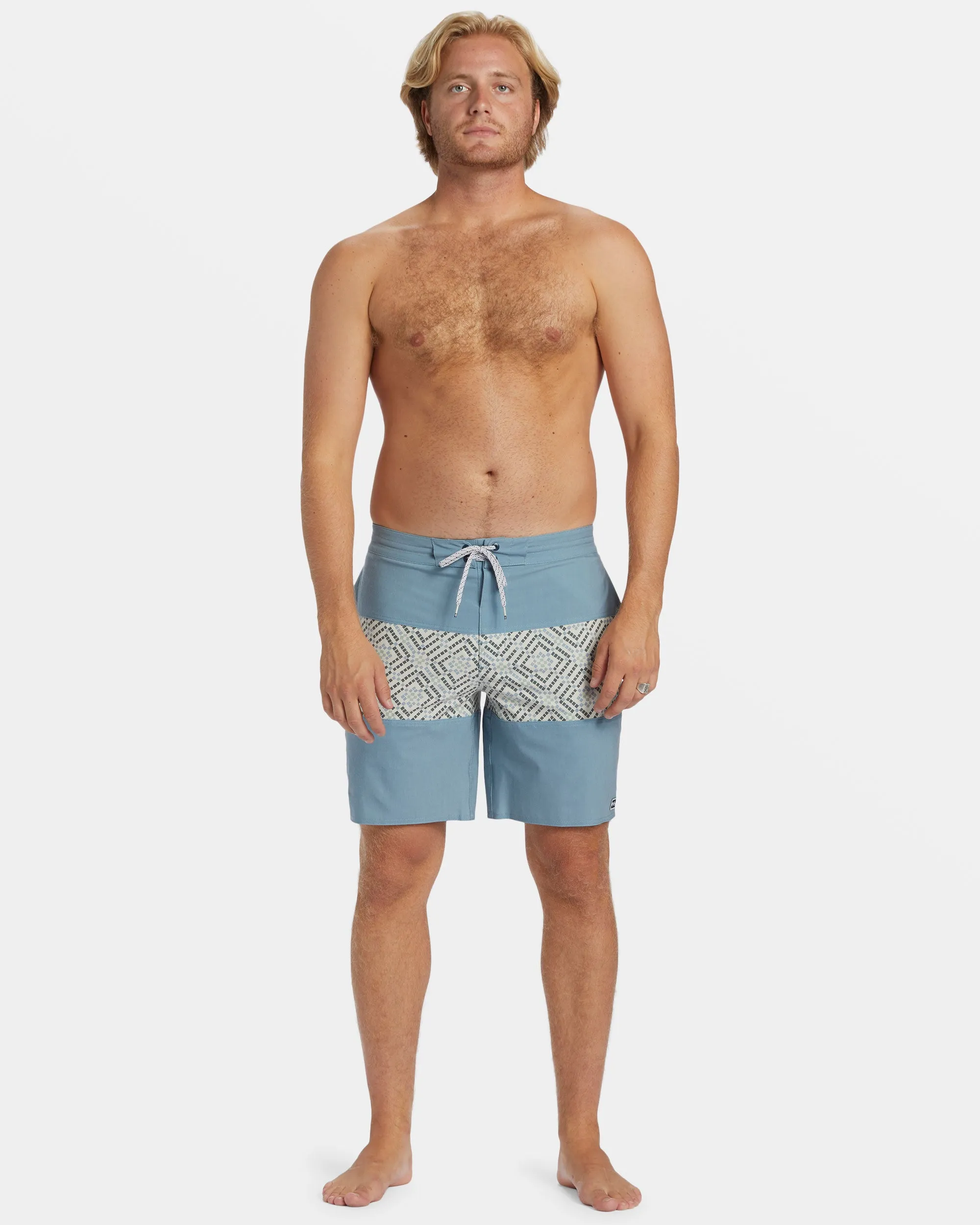 Tribong Lo Tide 19 Boardshorts - Blue Wash