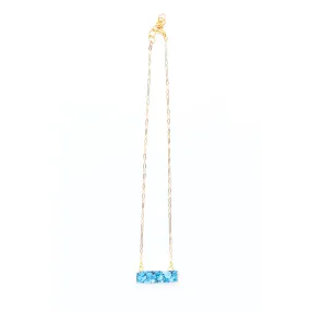 Turquoise Bar Necklace