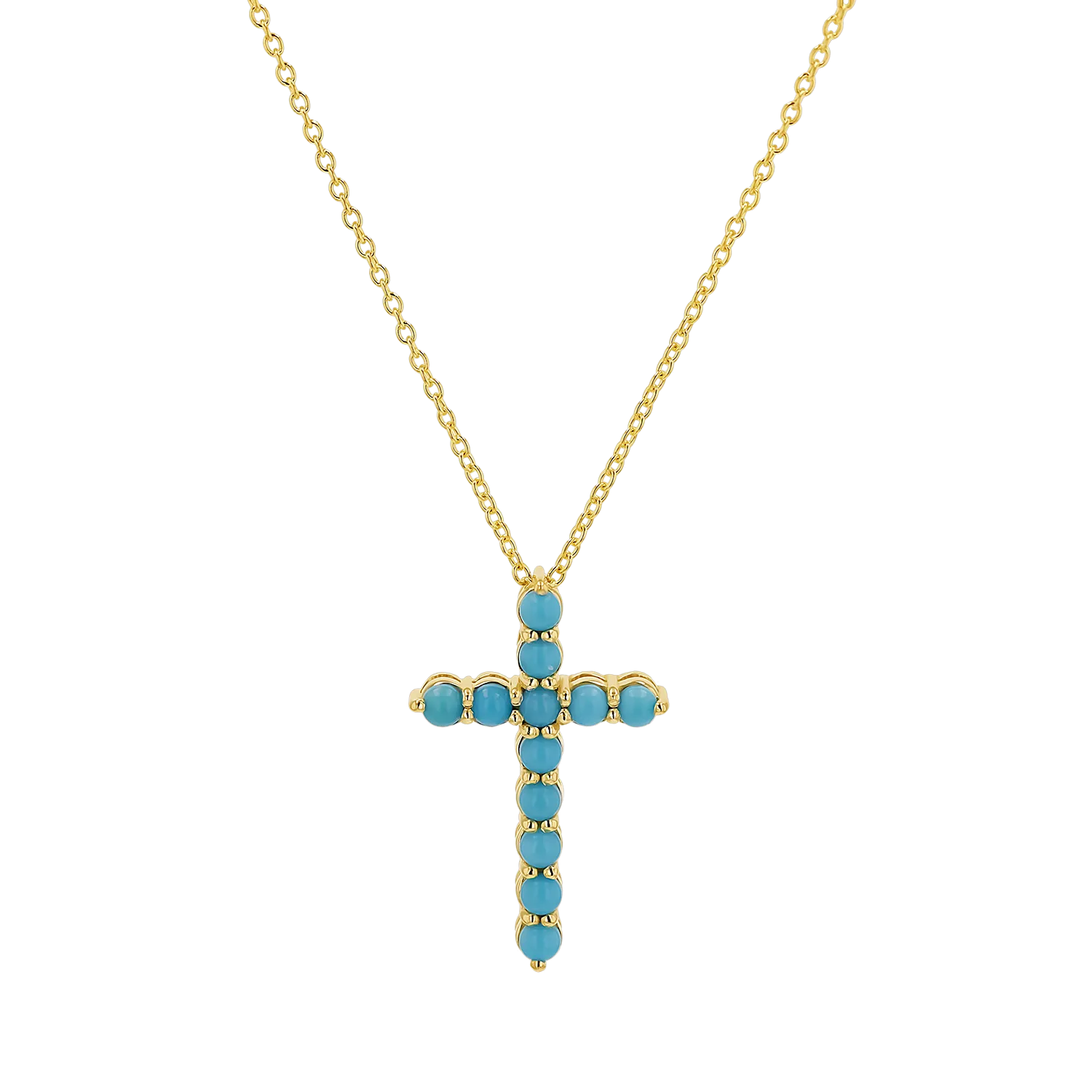 Turquoise Cross Necklace