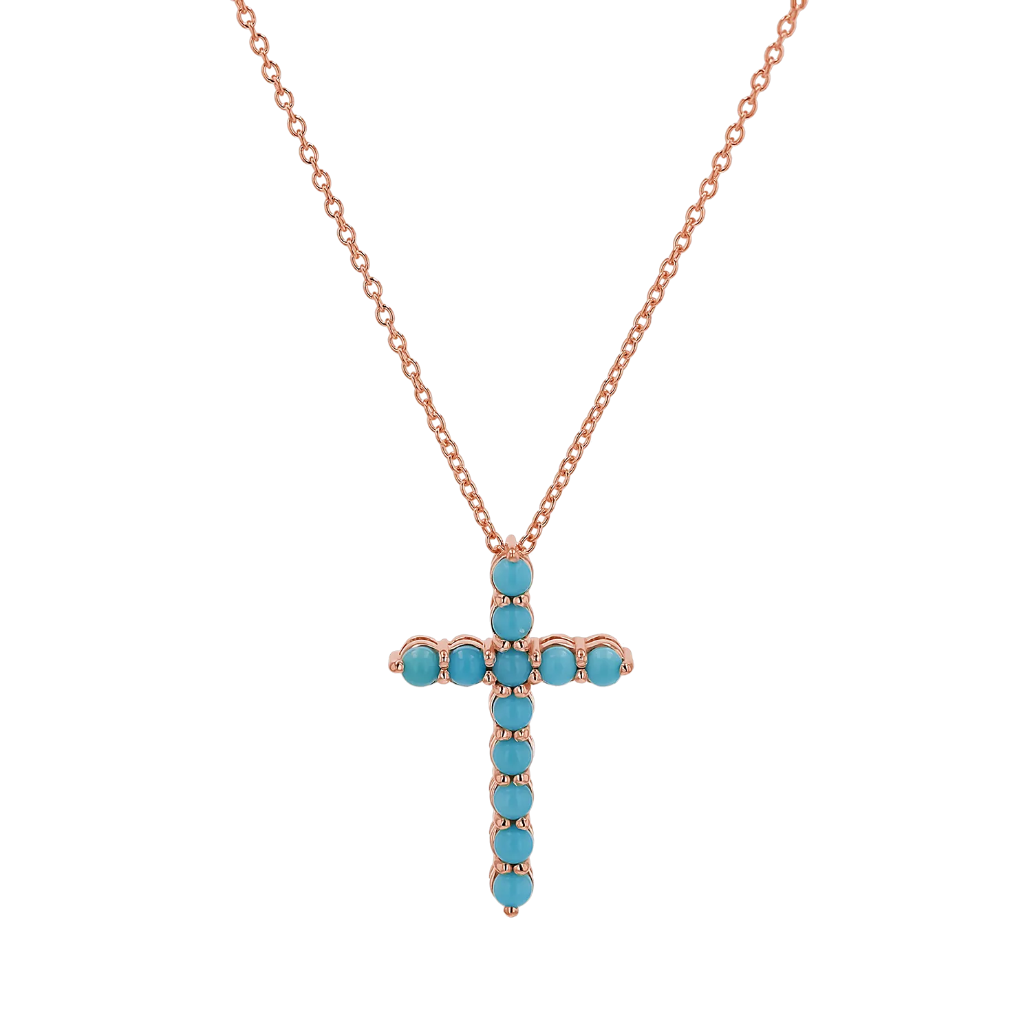 Turquoise Cross Necklace