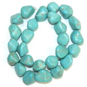 Turquoise Magnesite Free Form Nugget 10~12mm