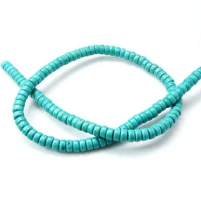 Turquoise Magnesite Heishi 6x3mm