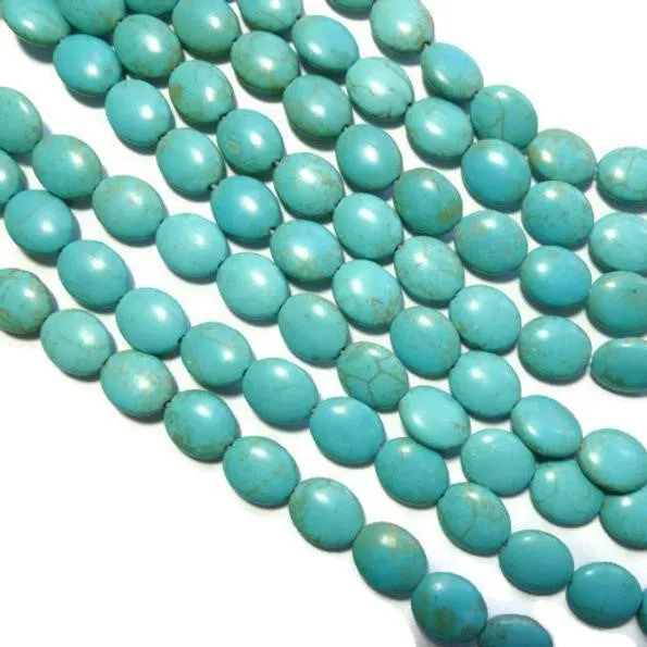 Turquoise Magnesite Oval 10x14mm