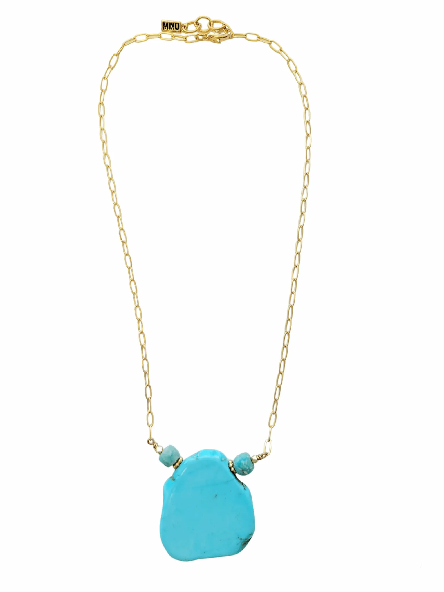 Turquoise Slab Necklace