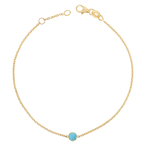 Turquoise Solitaire Bracelet