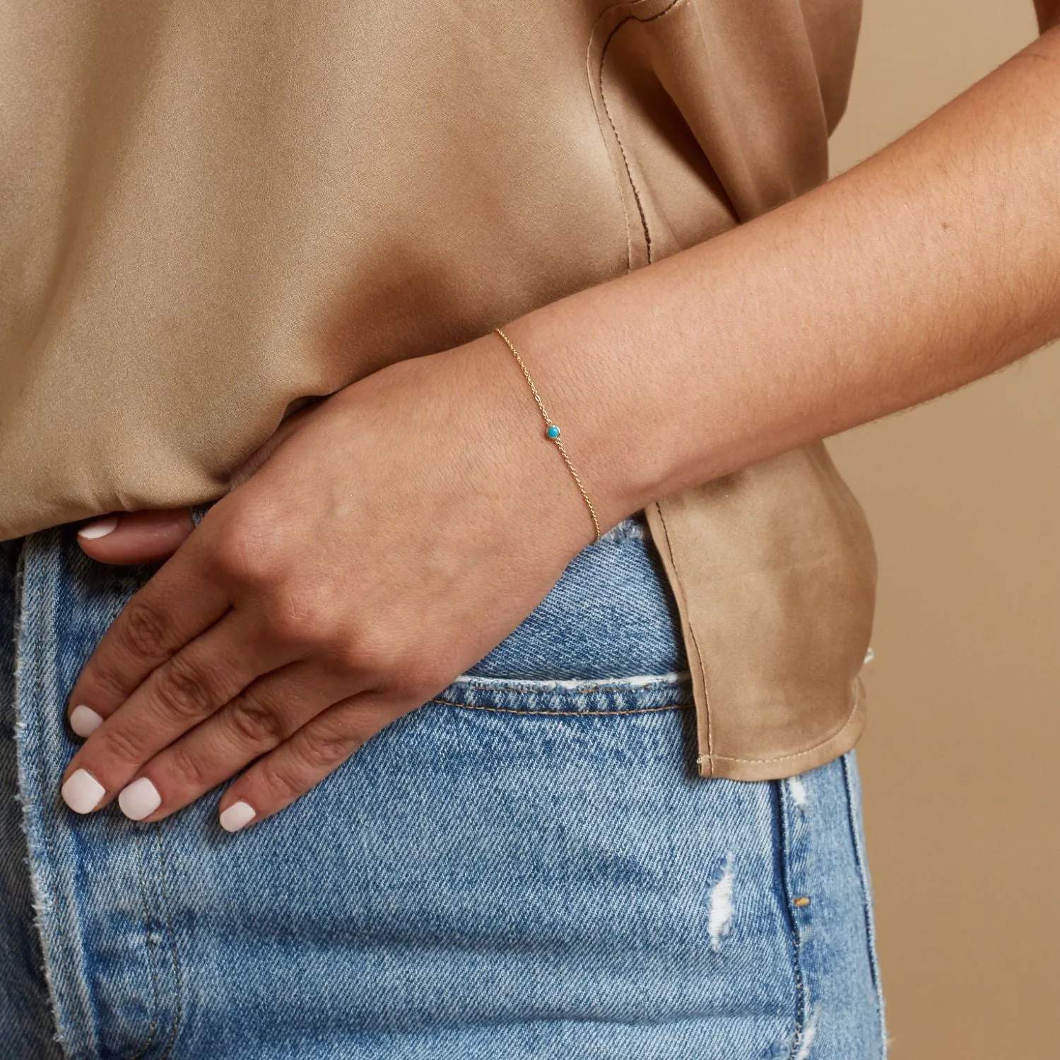 Turquoise Solitaire Bracelet