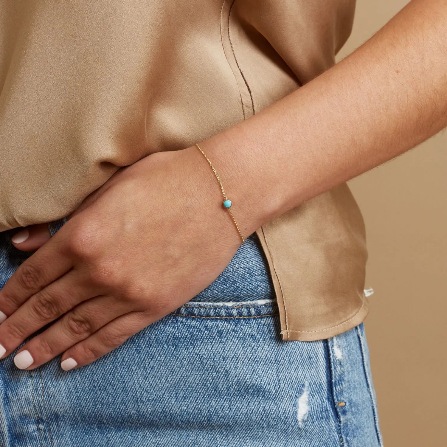 Turquoise Solitaire Bracelet