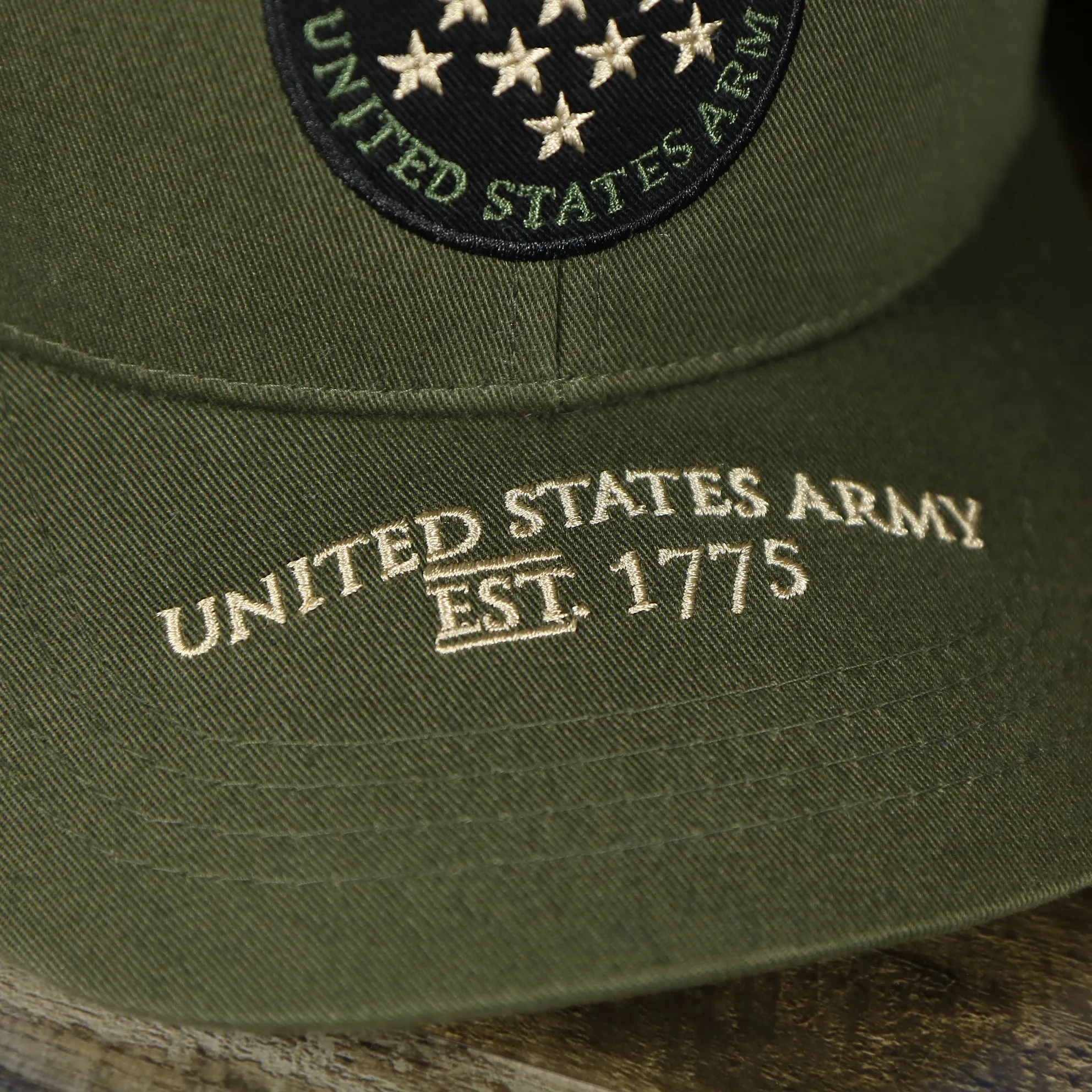 US Army EST 1775 Olive Snapback Hat | Olive OSFM