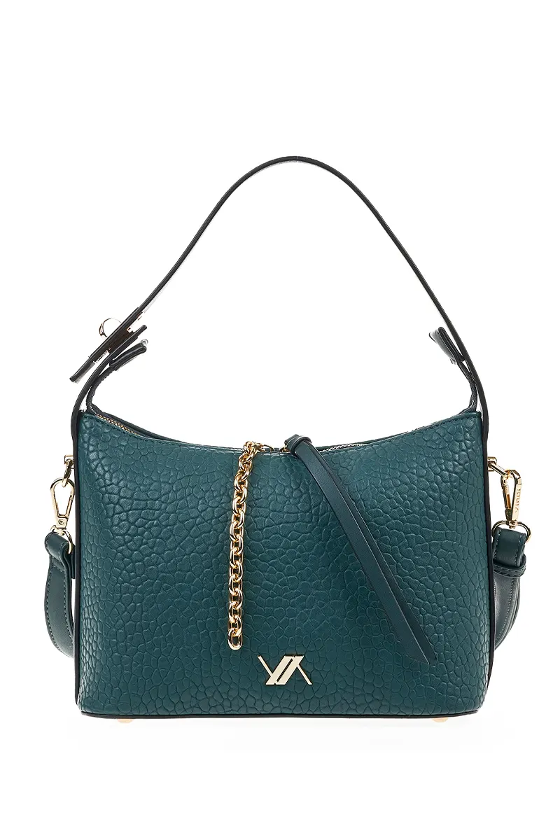 VERDE FASHION | Borsa a spalla pitonata